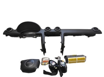 AUDI A3 8P 03- DESKA KONSOLA PODUSZKI PASY MODUŁ 8P0959655D