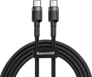 Кабель USB Baseus USB-C - USB-C 1 м Черный (CATKLF-GG1)