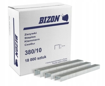 Скоби для оббивки Bizon 380/10 (18 000 шт.)