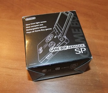 Game Boy Advance SP (AGS-001) коробка Чорна