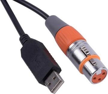 USB до DMX RS485 FTDI XLR послідовний перетворювач адаптер 3-контактний