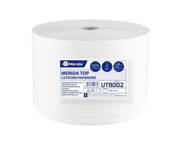 Merida UTB002 бумажный очиститель TOP 38, длина 700 м, двухслойный, белый