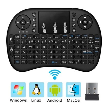Бездротова міні-клавіатура smart TV 2.4 GHz + BT без підсвічування