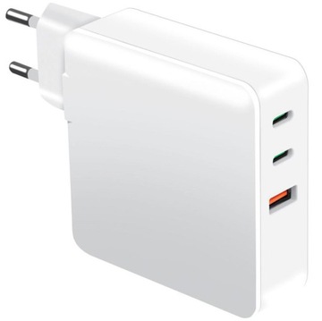 Зарядний пристрій адаптер живлення 2xUSB-C + USB PD QC 100W