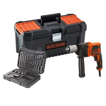 BLACK DECKER BEH850KA32 ДРЕЛЬ 850W + ФИТИНГИ