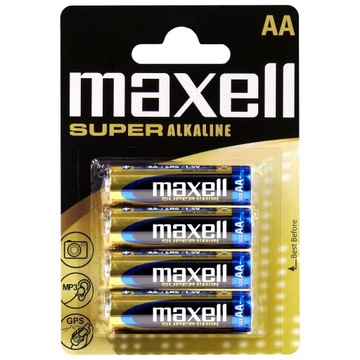 MAXELL супер щелочная батарея LR6 AA 1.5 V x4pcs