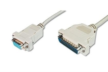 З'єднувальний кабель LPT тип DSUB25 / DSUB9 м / з 3 м сірий