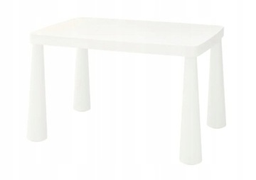 IKEA МАММУТ детский стол белый 77x55 см