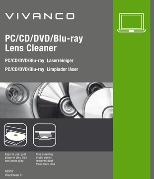 Чистящий диск CD DVD BLU-RAY PC фирменное качество