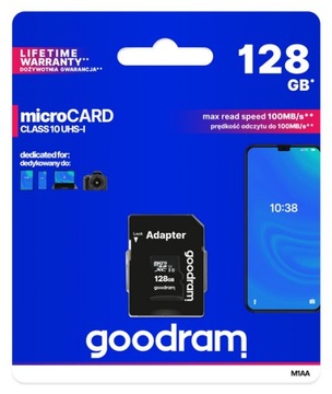 Карта пам'яті microSD SDXC Goodram карта пам'яті телефону камери 128GB