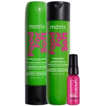Шампунь для волос Matrix Food For Soft увлажняющий, кондиционер набор + бесплатно