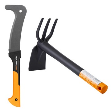 Fiskars WOODXPERT XA3 Клівер для корчування гілок дерев + мотика