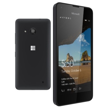 Телефон смартфон Microsoft Lumia 550 Чорний Чорний + зарядний пристрій і плівка 3MK