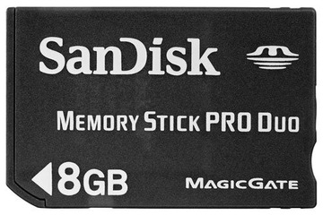 Карта памяти SanDisk MEMORY STICK Pro DUO 8 ГБ