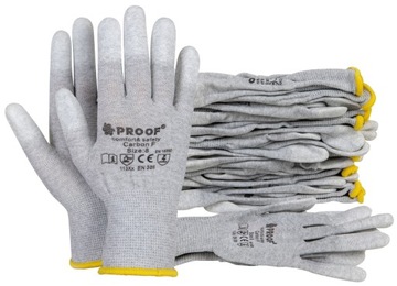 Робочі рукавички ESD антистатичні пальці 10-10par