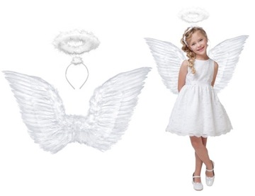 Набір наряд крила крила ореол Ангела ангела Білий ЯСЕЛЬКА бал