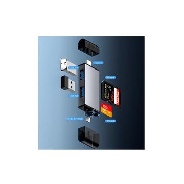 Пристрій читання карт пам'яті 7in1 android USB Type C USB