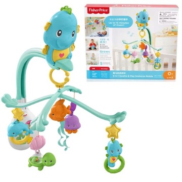 FISHER PRICE музыкальная карусель 3в1 морской конек