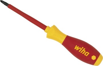 WIHA ОТВЕРТКА КРЕСТОВАЯ ОТВЕРТКА ДЛЯ ЭЛЕКТРИКА SOFTFINISH VDE PZ 1 X 80 ММ