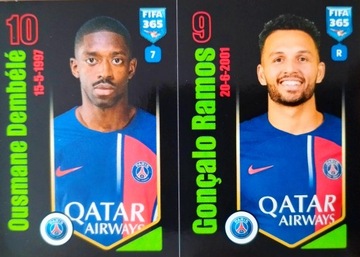 Панини наклейки FIFA 365 2024 наклейка 227 A b PSG DEMBELE RAMOS