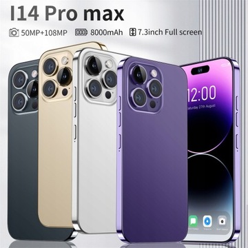 I14 Pro MAX 6,7-дюймовый смартфон Face ID dual SIM