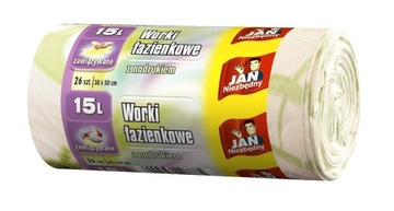 JAN Essential мешки для ванной 15l A26 / белый/