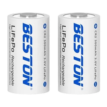 2x CR2 3V LiFePO4 300mAh аккумуляторная батарея 15270 CR2 5046LC EL1CR2 DLCR2