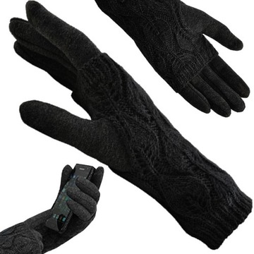Зимние женские перчатки ciple Touch для смартфона ONE SIZE + теплые