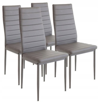 Мягкие стулья Bergamo 4 шт.-металл