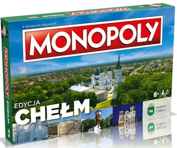 MONOPOLY CHEŁM СТРАТЕГИЧЕСКАЯ НАСТОЛЬНАЯ ИГРА ДЛЯ ВСЕЙ СЕМЬИ 8+