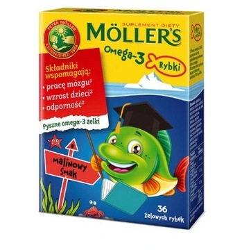 MOLLERS Omega-3 рыбки 36 штук различные вкусы