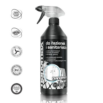 Nanomax Очищувач для ванної кімнати спрей для чищення арматури 1л