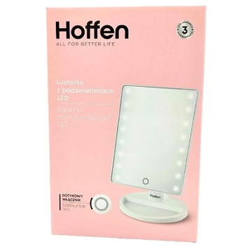 Хоффен зеркало со светодиодной подсветкой Белый