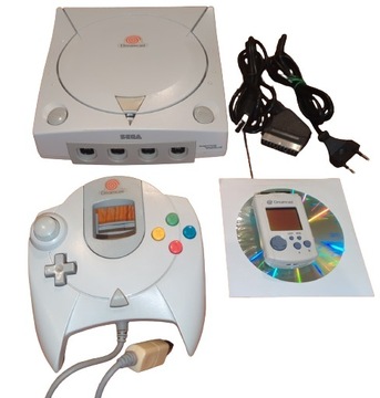 Dreamcast 230V pad карта VMU читает сгоревший CD новый аккумулятор кабели комплект