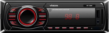 Vordon HT-175u Лондонское автомобильное радио 1din Bluetooth MP3 AUX + пульт дистанционного управления