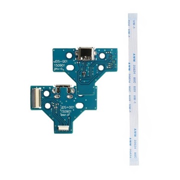 Плата с разъемом для зарядки micro USB для DualShock JDS - 001 с лентой