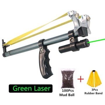 Зеленый лазерный стиль охоты для мощной рогатки k