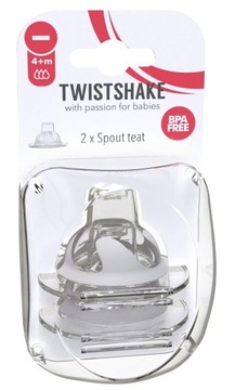 Twistshake силиконовые соски 4 м+