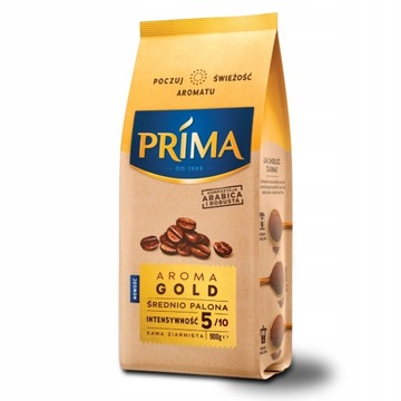 Кофе в зернах Prima Aroma Gold 900г