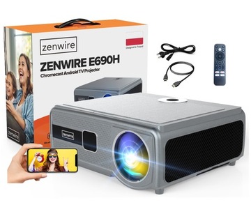 Проектор 30000lm WiFi Android Google TV Full HD 4K автофокус LED