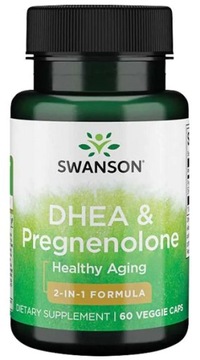 DHEA 25MG & Pregnenolon 100MG 60KAPS SWANSON