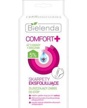 BIELENDA COMFORT + носки отшелушивающая процедура для ног 2x20 мл