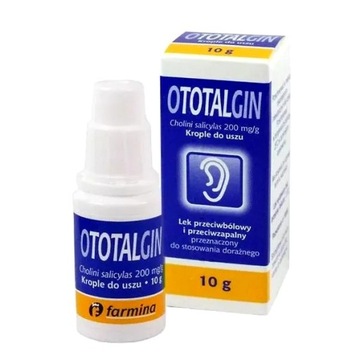 Ототалгин 200 мг / г капли от боли в ухе воспаление 10 г