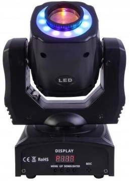 FRACTAL MINI LED GOBO SPOT 60W HEAD MOVING RING HEAD LED HEAD DMX XLR