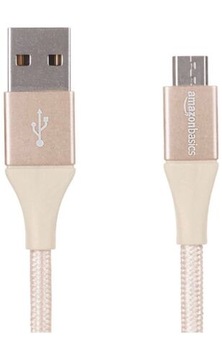 Кабель Amazon Basic USB-microUSB Type B 1,8 м злотий