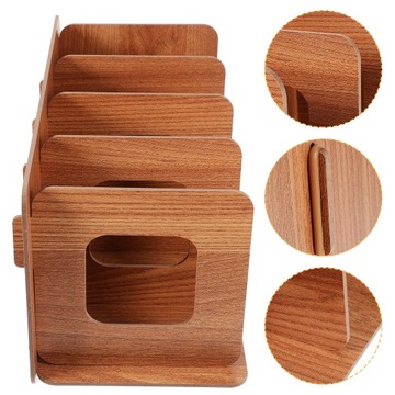Полка-органайзер деревянная подставка для виниловых пластинок