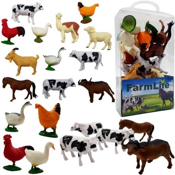 Домашние животные большой набор ферма фигурки подарочная коробка