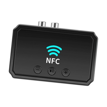 NFC Bluetooth 5.0 аудіо передавач адаптер, Plug and Play, 3.5 мм AUX / RCA