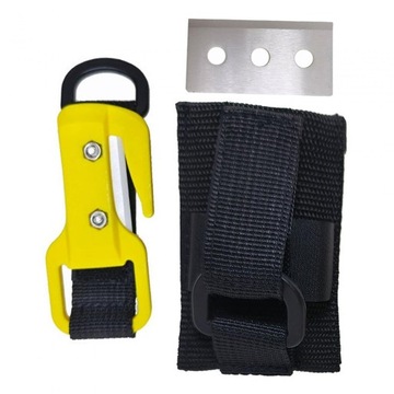 - Scuba Diving Line Cutter Cutting Tool with Sheath, fishing Net Line Yellow