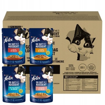 Felix Fantastic корм для кішок в желе 10,2 кг (120 x 85 г)